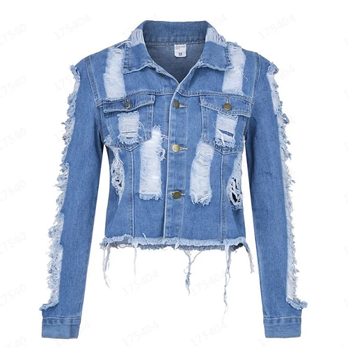 DIVA Ripped Denim Jacket