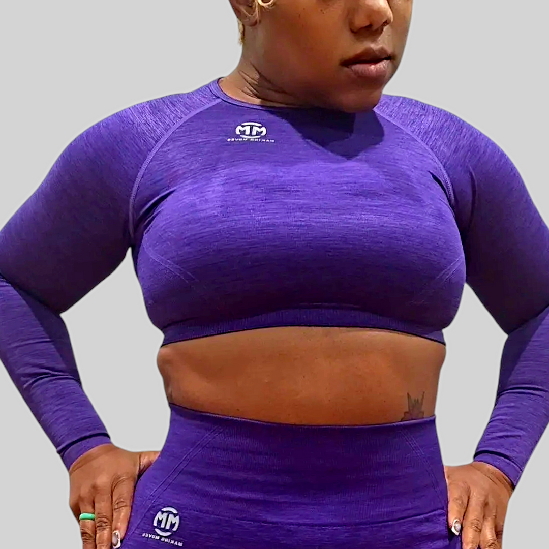 ELEVATE SEAMLESS LONG SLEEVE CROP TOP