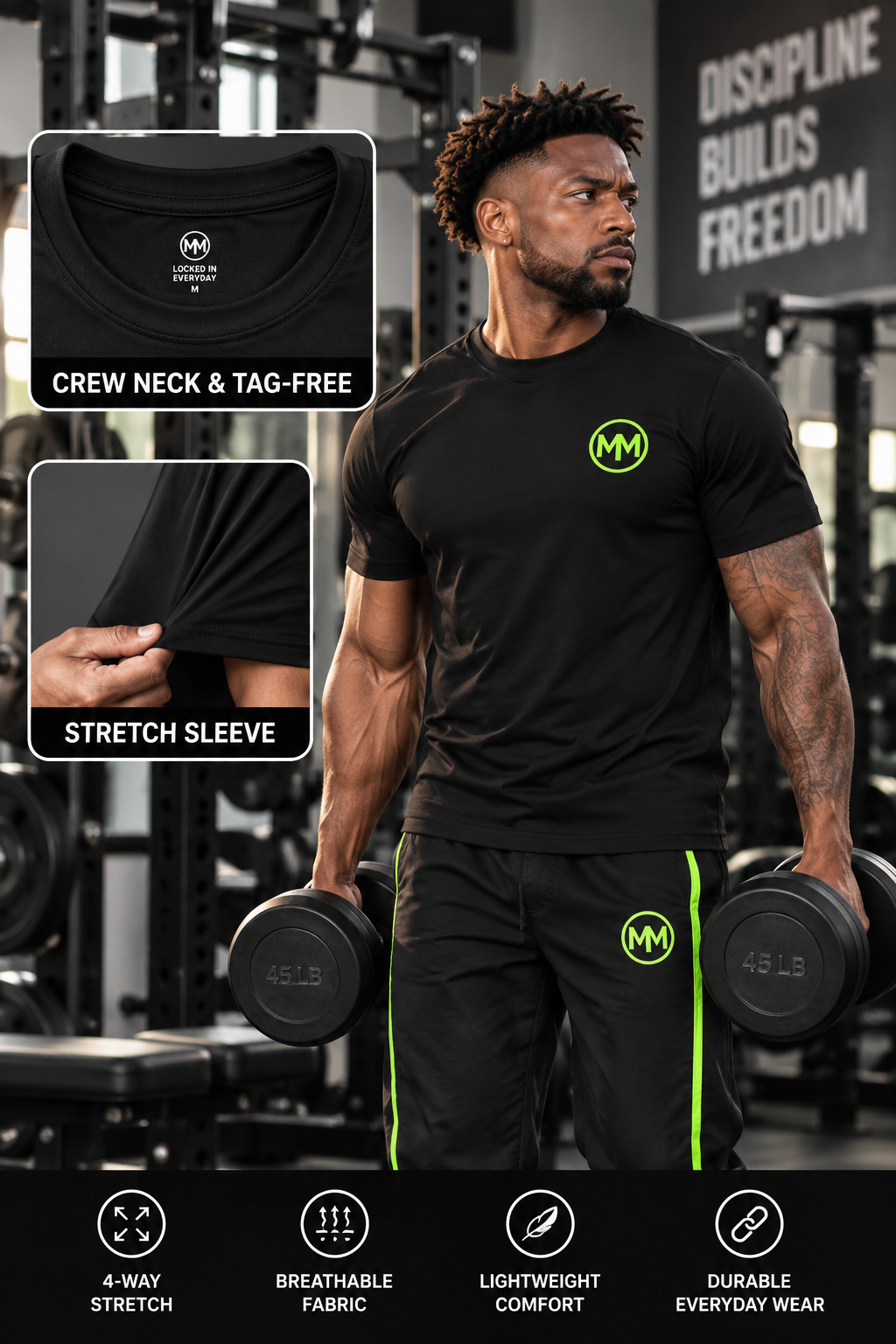 LOCKED IN PERFORMANCE TEE