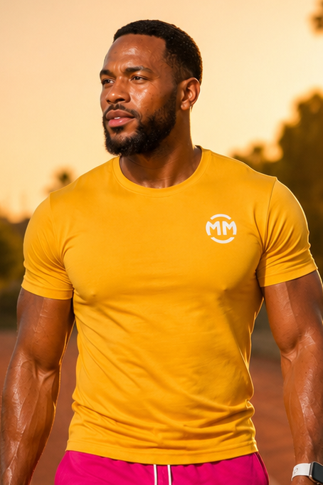 LIMITLESS MUSCLE TEE soft breathable polyester cotton workout shirt